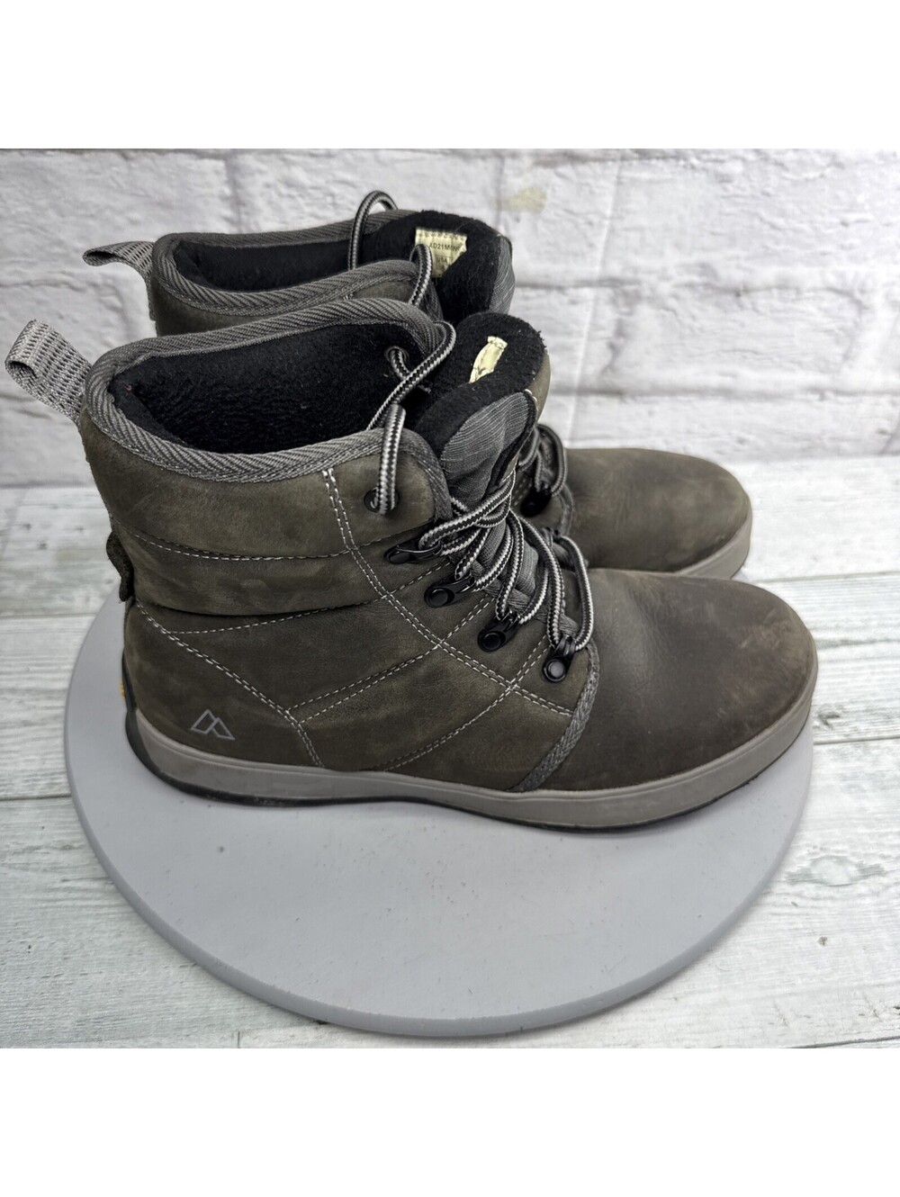 Alpine Design Kamik Men's Gray Vibram Sole Waterproof Winter Boots Size 8